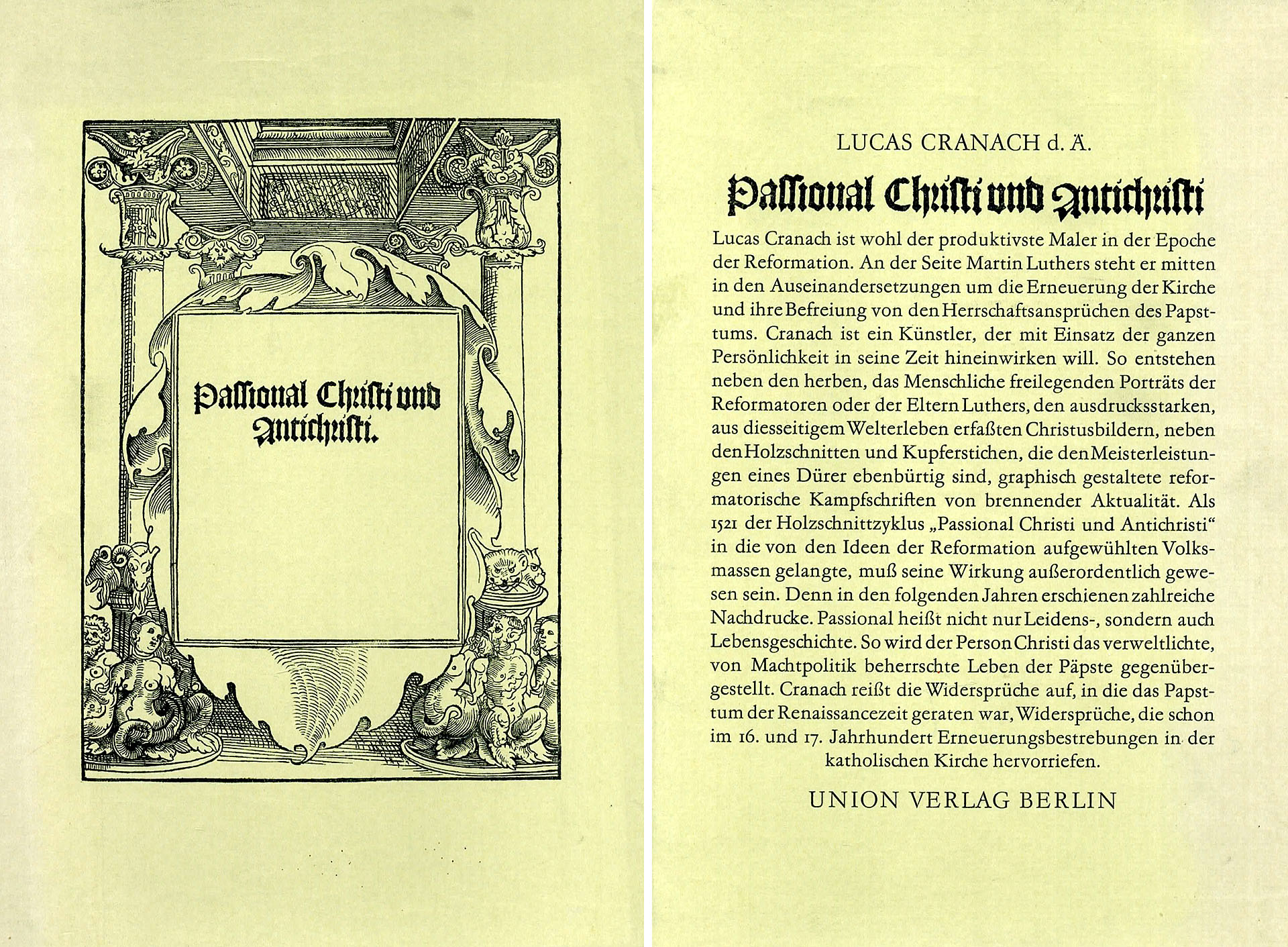 Passionak Christi und Antichristi - Cranach, Lucas d. Ä.
